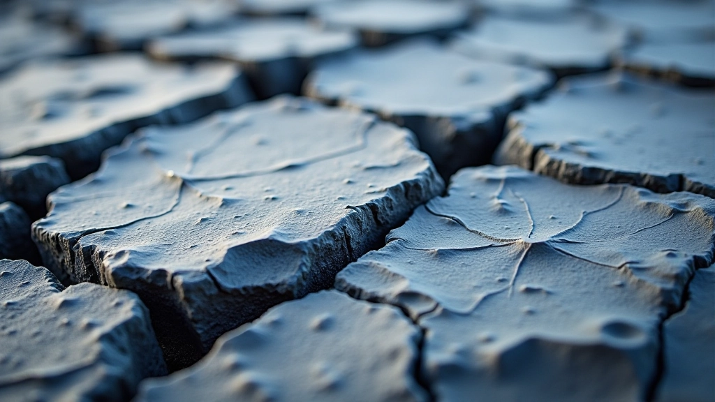 Close-up of layered slate rock formations showing geometric splitting patterns and natural weathering