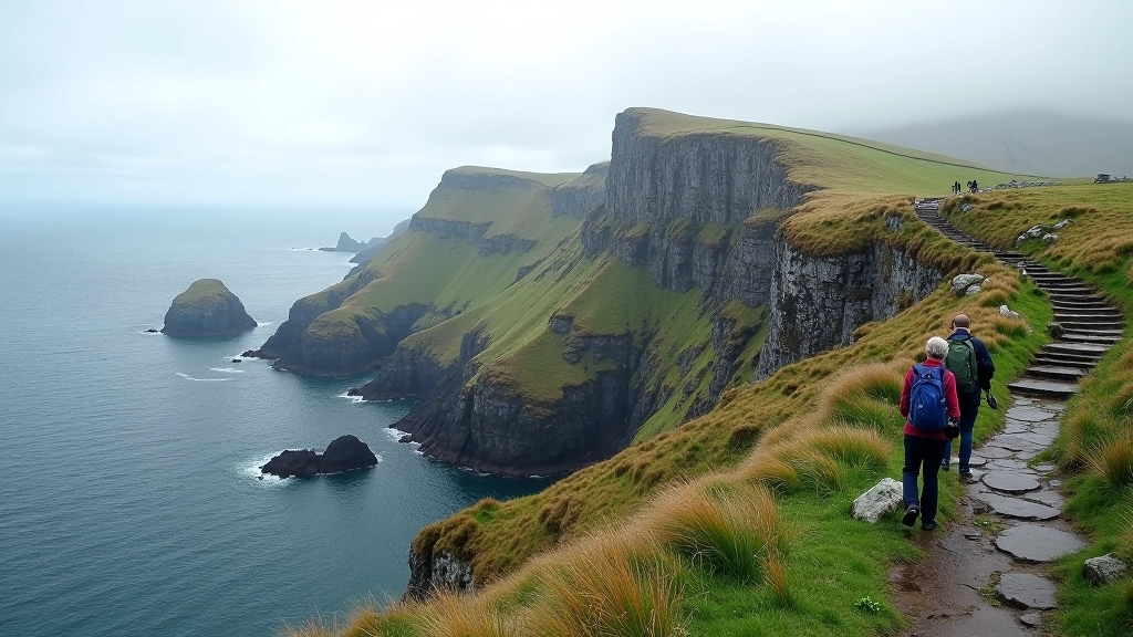 Valentia Island slate quarry landscape